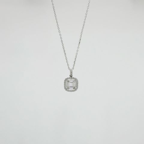 0,21 Ct. Pırlanta Baget Kolye