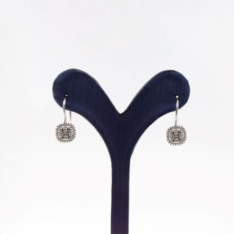 0,37 Ct. Pırlanta Baget Küpe
