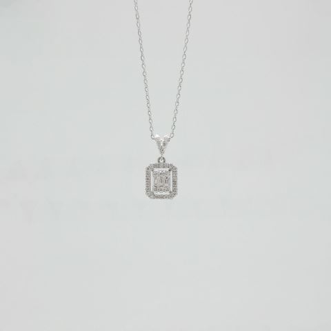 0,38 Ct. Pırlanta Baget Kolye