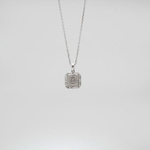 0,40 Ct. Pırlanta Baget Kolye