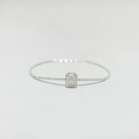 0,55 Ct Pırlanta Baget Bileklik