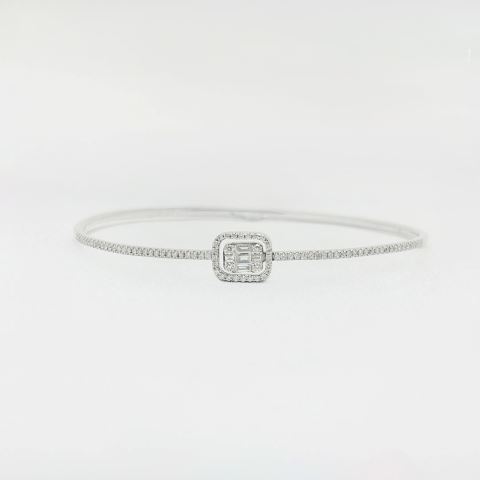 0,55 Ct. Pırlanta Baget Bileklik