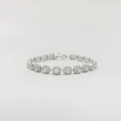 3,00 Ct. Pırlanta Baget Bileklik